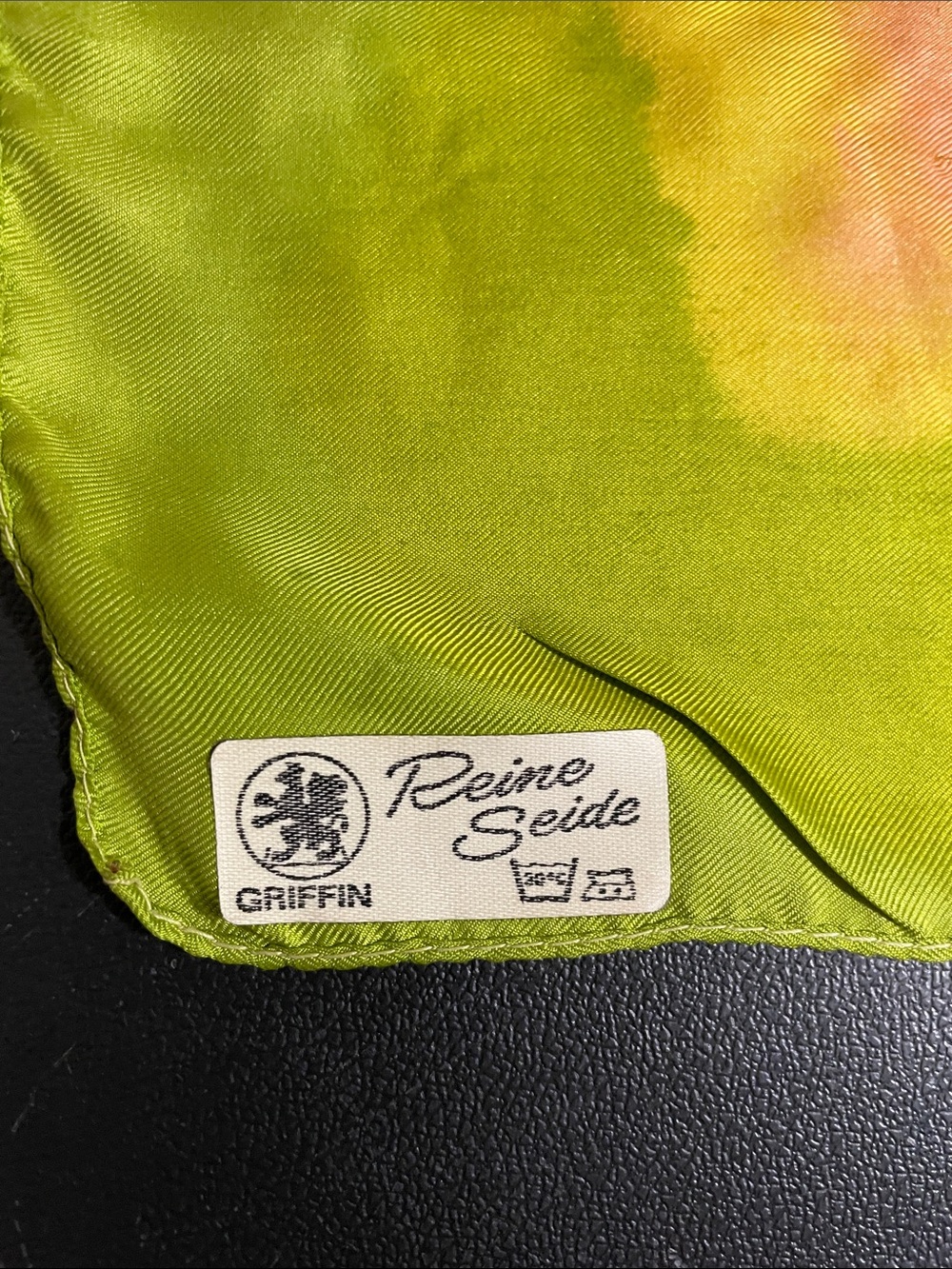 Vintage Griffin Green/Pink/Purple Scarf